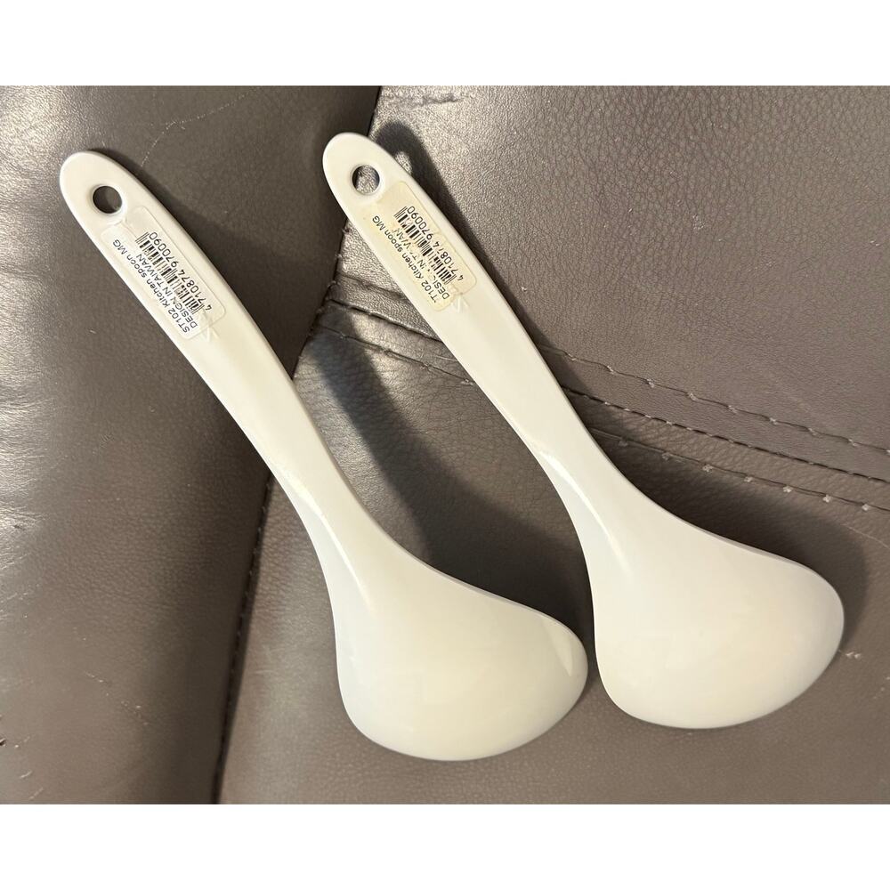 2 MELAMINE RICE/SERVING SPOONS - Picture 5 of 16